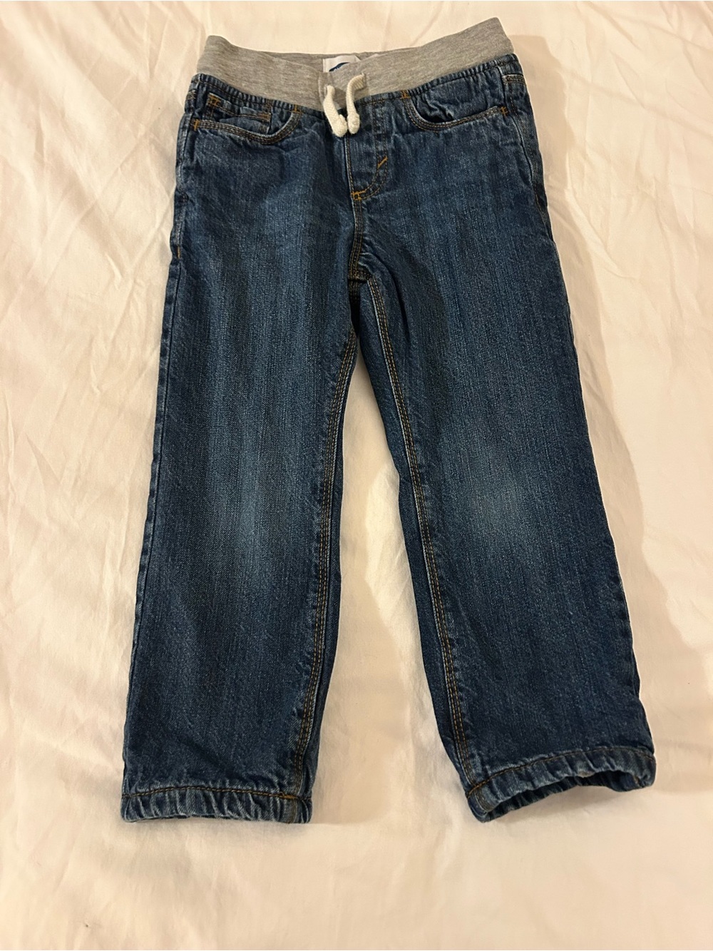 Old Navy Kids Denim Fleece lined Jean with Grey Elastic Waist